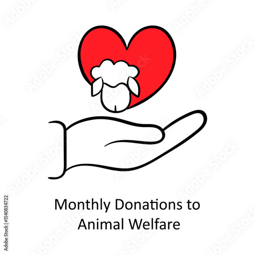 Monthly Donations to Animal Welfare – Heart in Hands Representing Generosity