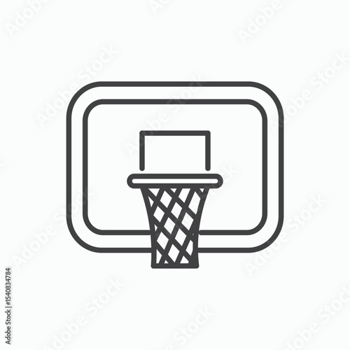 Basketball hoop icon