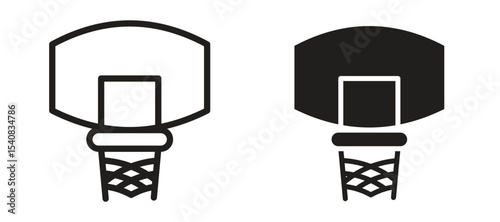 Basketball hoop icon