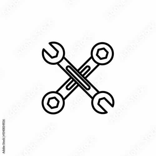 repair tool icon sign vector