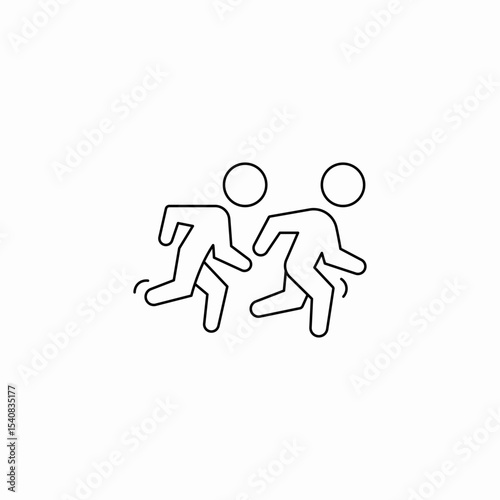 running sport icon sign vector