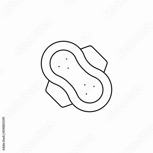 sanitary pads icon sign vector