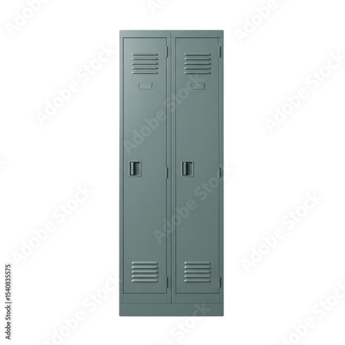 Принти на полотні Industrial metal locker cabinet, isolated on transparent background