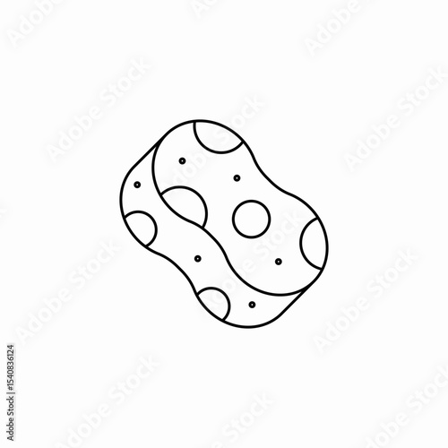 sponge wash icon sign vector