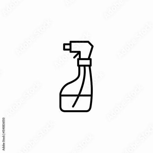 spray bottle icon sign vector