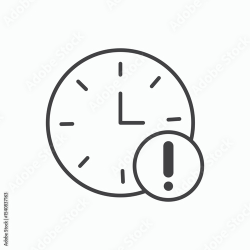 Alarm exclamation icon