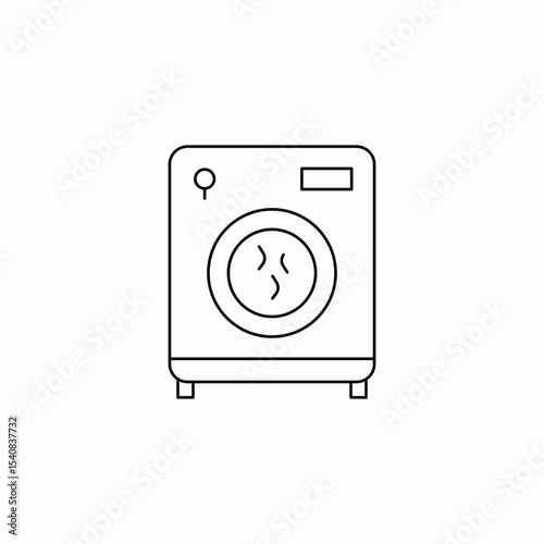washing in progress icon sign vector