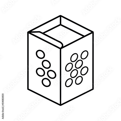 Cheerios Outline on White Background Vector