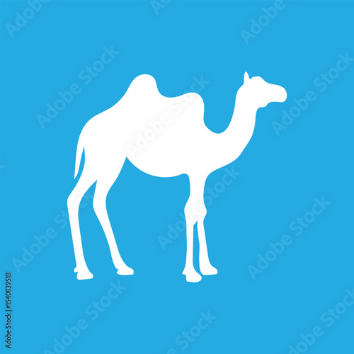 Camel animal silhouette. Vector image