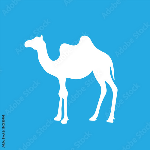 Camel animal silhouette. Vector image