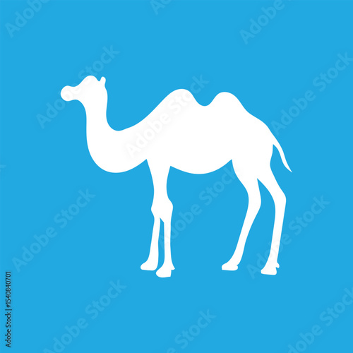 Camel animal silhouette. Vector image