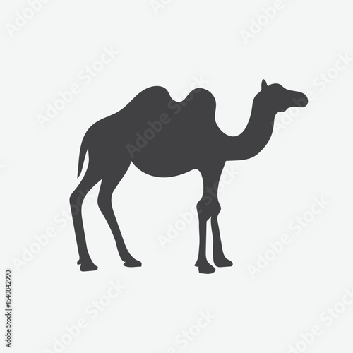 Camel animal silhouette. Vector image