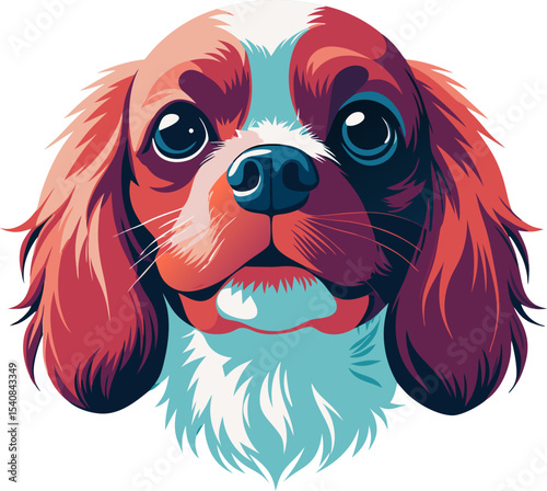 Cavalier King Charles Spaniel vector 