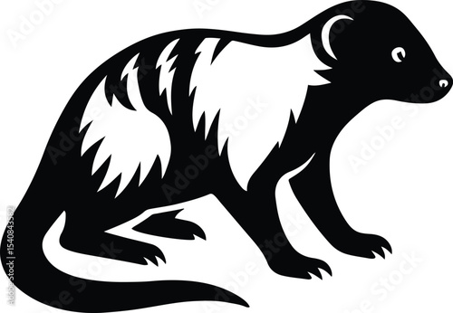 Zorro character black and white silhouette, Mysterious masked hero minimal design