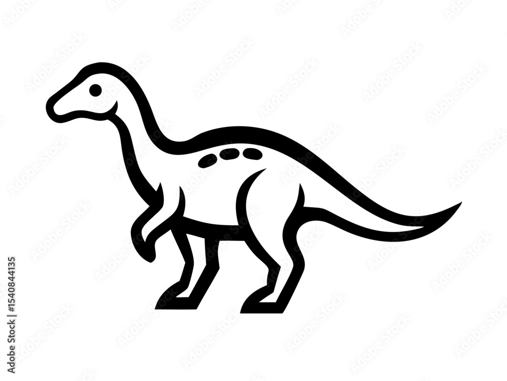 Fototapeta premium Dinosaur logo Set