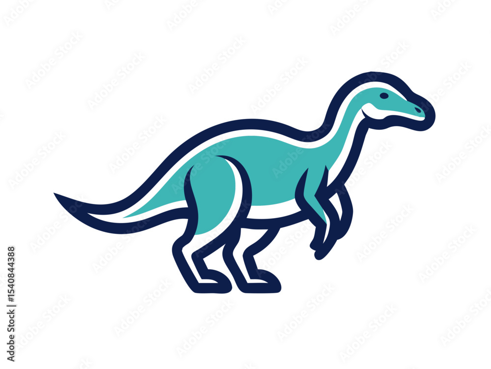Obraz premium Dinosaur logo Set