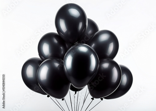 Generated image of black balloons