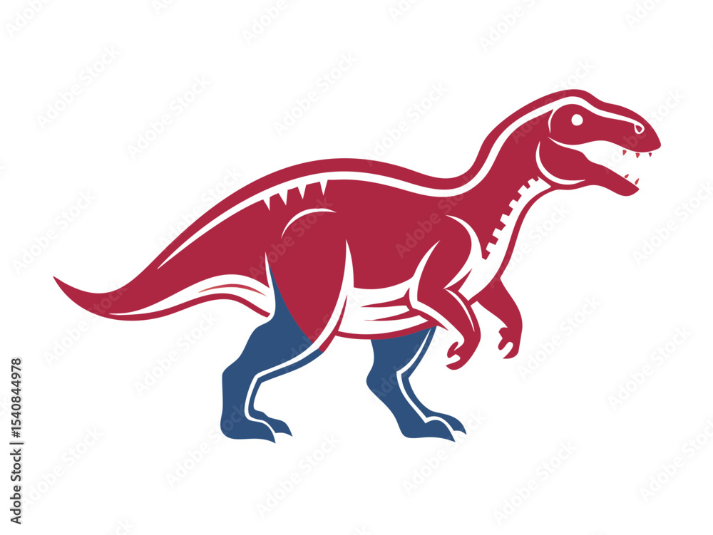 Fototapeta premium Dinosaur logo Set