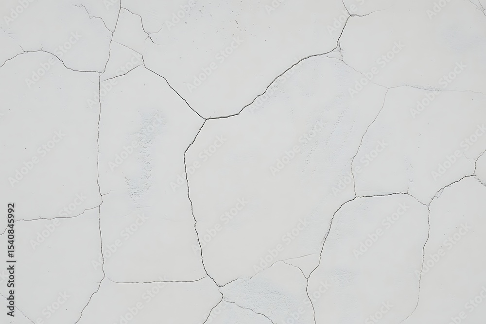 Fototapeta premium White cracked wall texture background