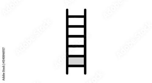 ladders isolated on white