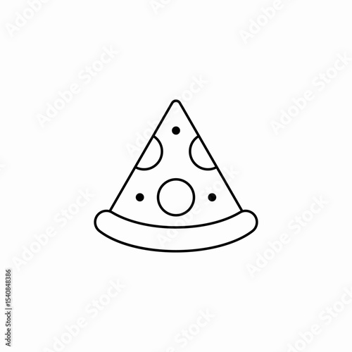 peice of pizza icon sign vector