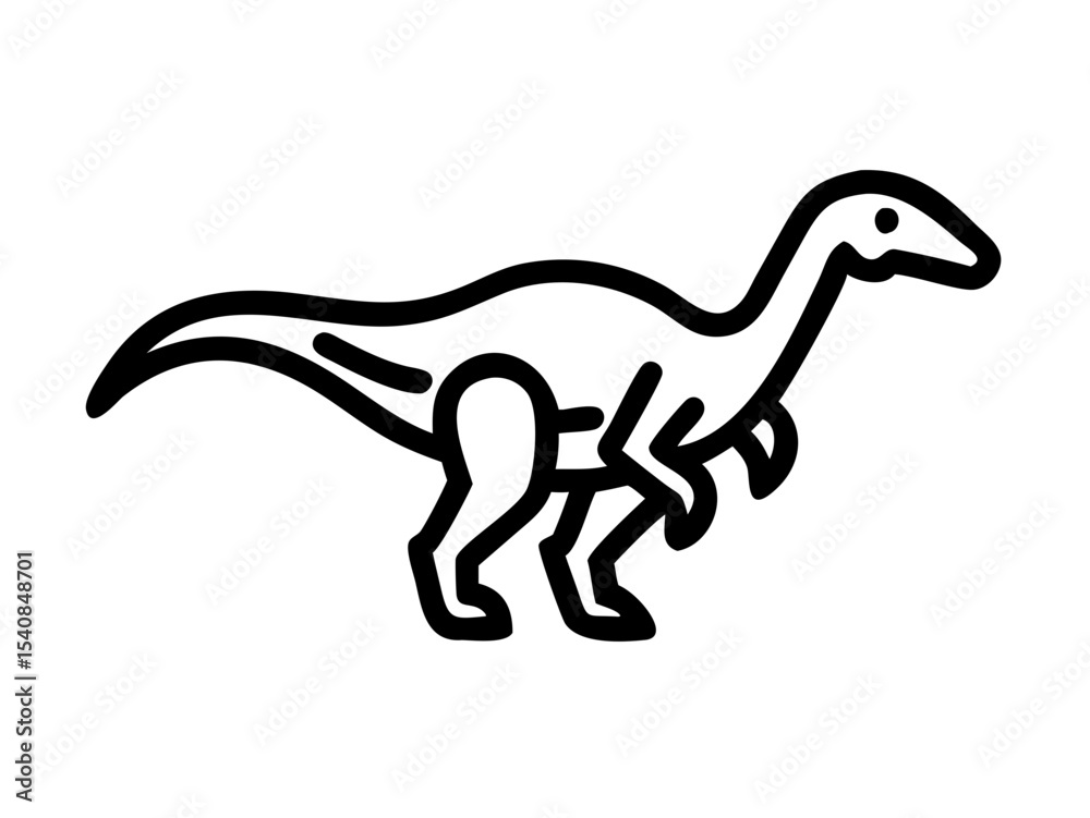 Fototapeta premium Dinosaur logo Set