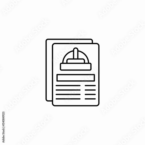 safety regulations icon sign vector