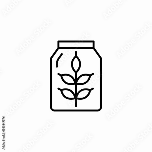 seed packet icon sign vector