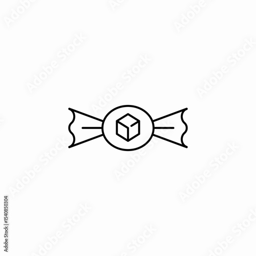 sugar candy icon sign vector
