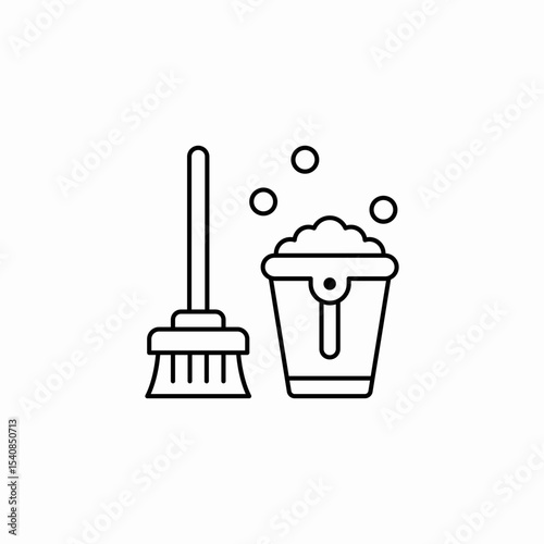 swipe bucket icon sign vector