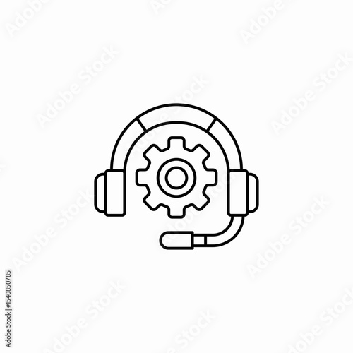 technical support icon sign vector