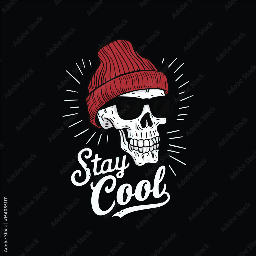 Fototapeta premium skating t shirt design