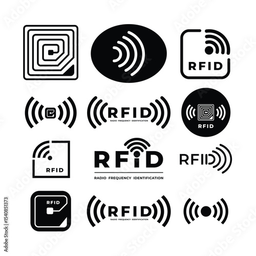 RFID Illustration Vector