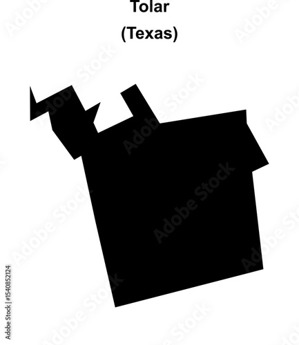 Tolar (Texas) blank outline map