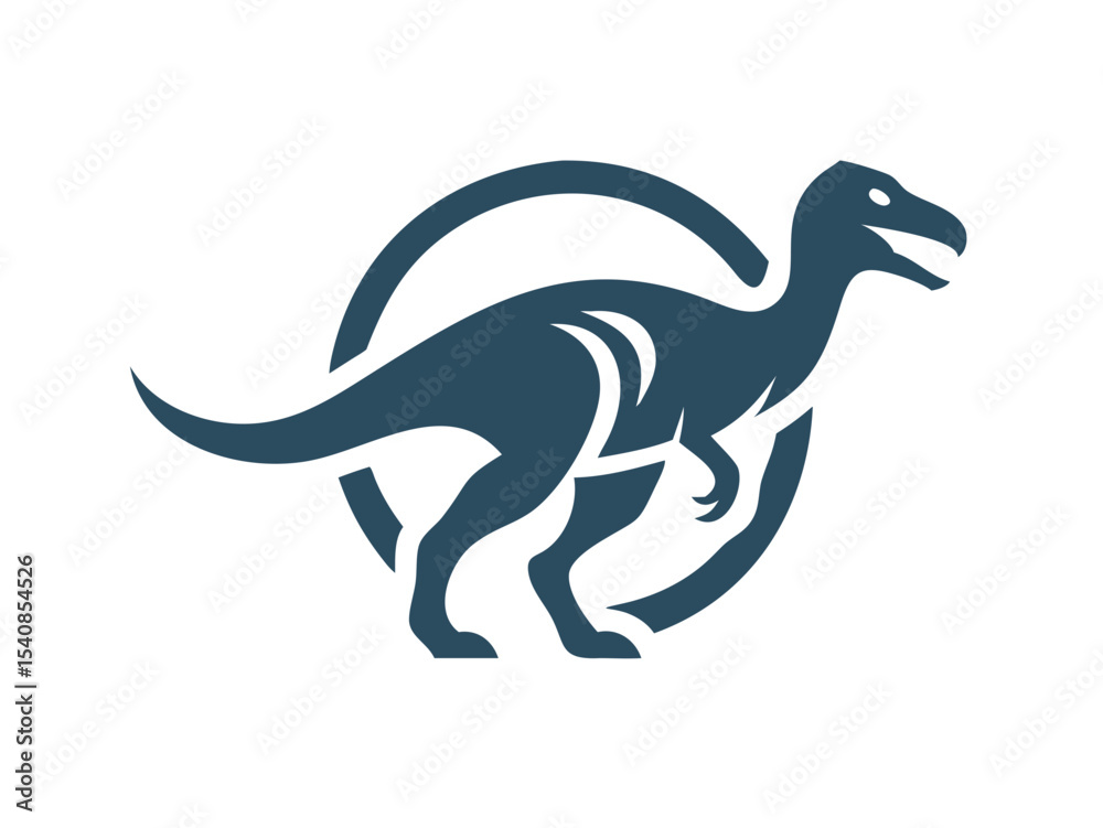 Fototapeta premium Dinosaur logo Set