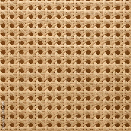 Rattan Weave Pattern Flatlay