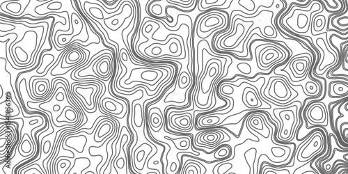 Minimalist topographic contour lines on a clean white background, smooth elevation curves, black fine lines, abstract geographic map style, elevation lines forming organic shapes, high contrast, 