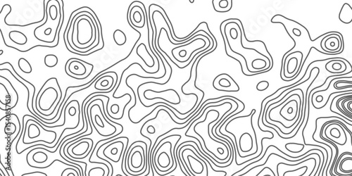 Minimalist topographic contour lines on a clean white background, smooth elevation curves, black fine lines, abstract geographic map style, elevation lines forming organic shapes, high contrast, 