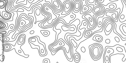 Minimalist topographic contour lines on a clean white background, smooth elevation curves, black fine lines, abstract geographic map style, elevation lines forming organic shapes, high contrast, 