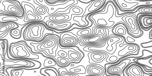 Minimalist topographic contour lines on a clean white background, smooth elevation curves, black fine lines, abstract geographic map style, elevation lines forming organic shapes, high contrast, 