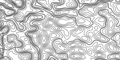 Minimalist topographic contour lines on a clean white background, smooth elevation curves, black fine lines, abstract geographic map style, elevation lines forming organic shapes, high contrast, 