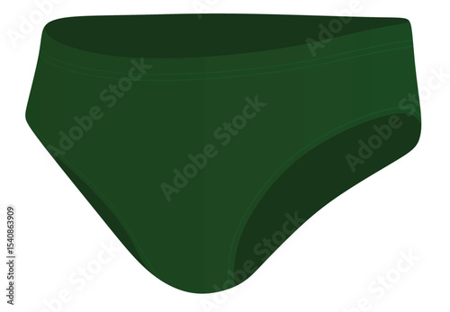 Green men underwear. vector illustration	