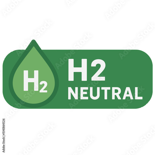 Vector icon shows global sustainability, wind power, recyclable products, clean technology, emission reduction, hydrogen engine, green planet, eco battery, carbon footprint, sustainable future