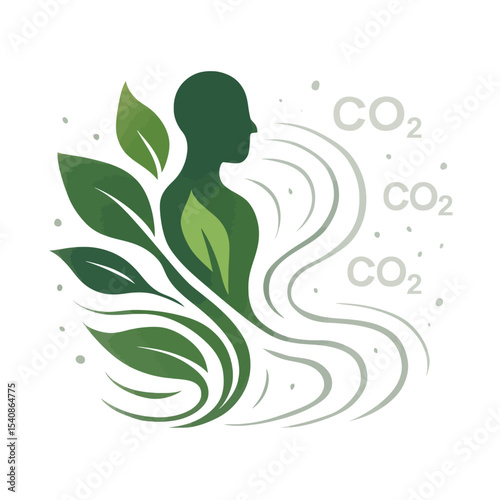 Vector icon showscarbon absorbing, carbon capture, low carbon city, emission reduction, ecological balance, green energy transition, recyclable, sustainable development, electric car, eco battery