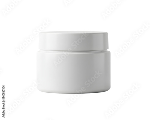 Wallpaper Mural White Round Cosmetic Jar on Transparent Background Torontodigital.ca