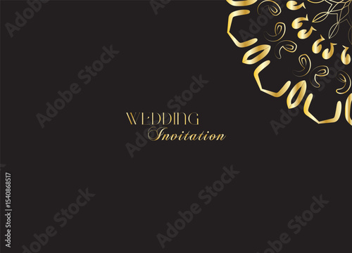 The Gold Mandala Wedding Iinvitation Card