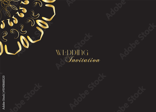 The Gold Mandala Wedding Iinvitation Card
