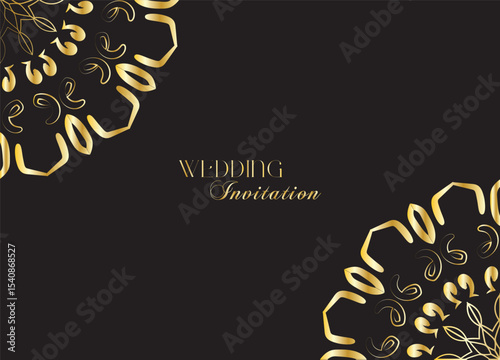 The Gold Mandala Wedding Iinvitation Card