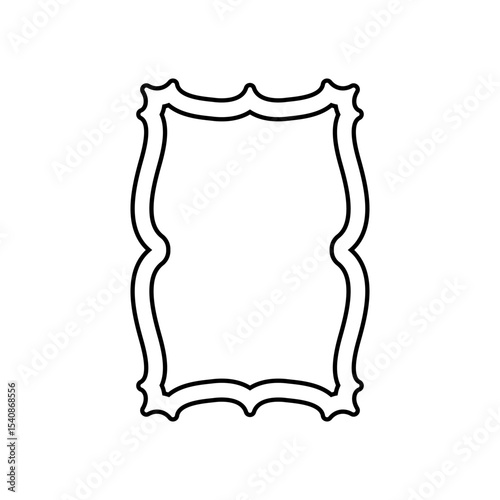 Mirror icon vector t. wall mirror illustration sign. Fashion symbol. Wardrobe logo.