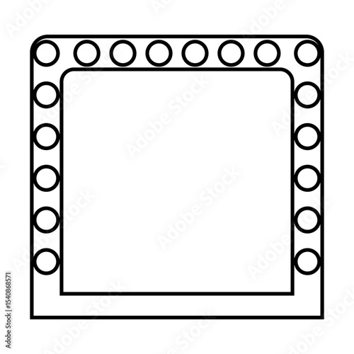 Mirror icon vector t. wall mirror illustration sign. Fashion symbol. Wardrobe logo.